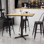 42SQ NA Laminate Table-X-Base