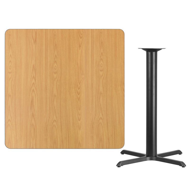42SQ NA Laminate Table-X-Base