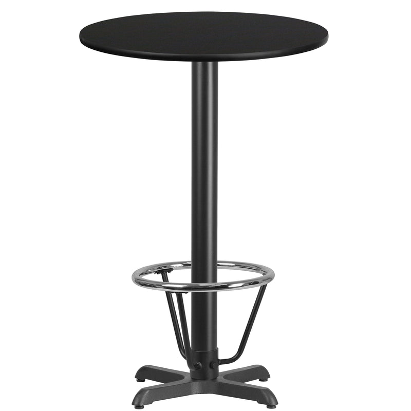 24RD Black Table-22x22 X-Base