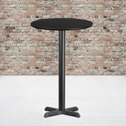 24RD Black Table-22x22 X-Base