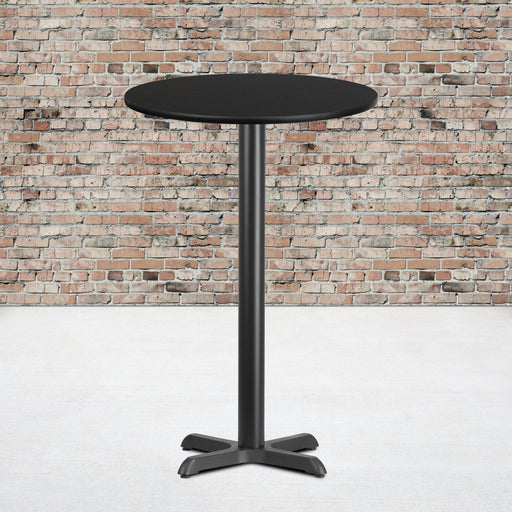 24RD Black Table-22x22 X-Base