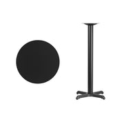 24RD Black Table-22x22 X-Base