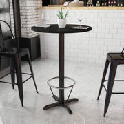 30RD Black Table-22x22 X-Base