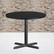 36RD Black Table-30x30 X-Base