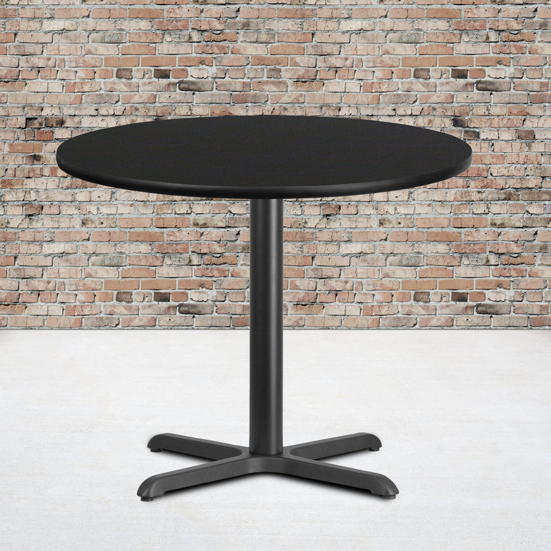 36RD Black Table-30x30 X-Base