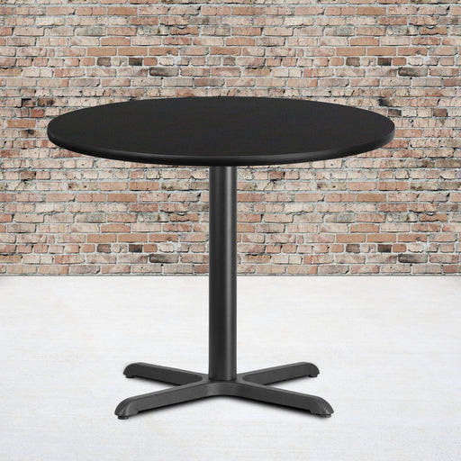 36RD Black Table-30x30 X-Base