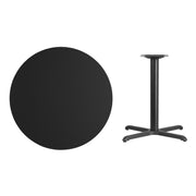 36RD Black Table-30x30 X-Base