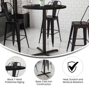 36RD Black Table-30x30 X-Base