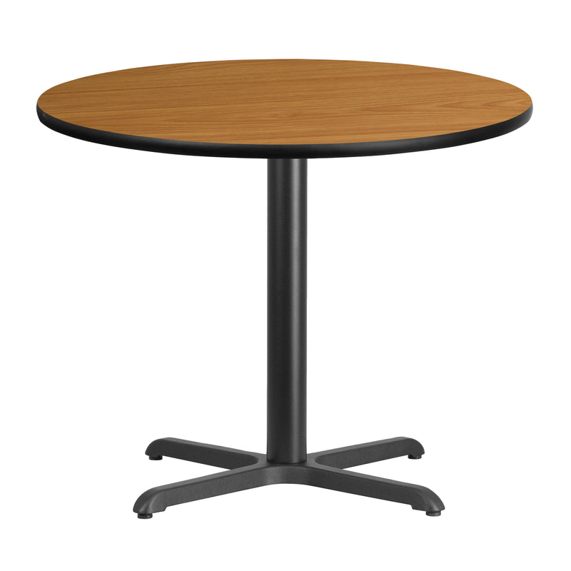 36RD NA Laminate Table-X-Base