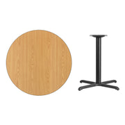 36RD NA Laminate Table-X-Base
