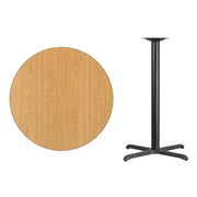 36RD NA Laminate Table-X-Base