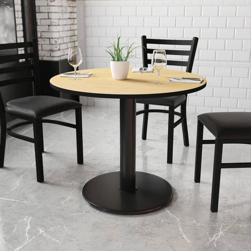36RD NA Laminate Table-RD Base