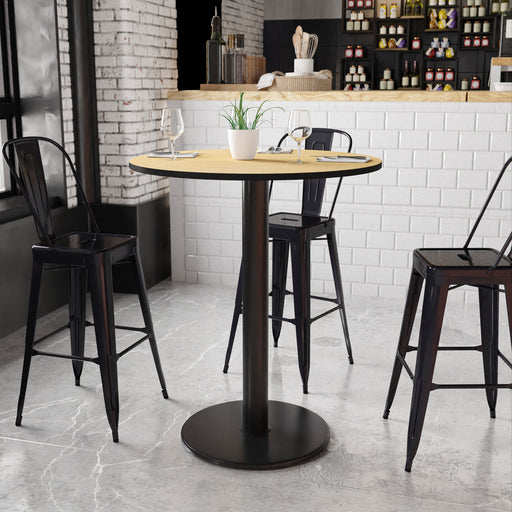 36RD NA Laminate Table-RD Base