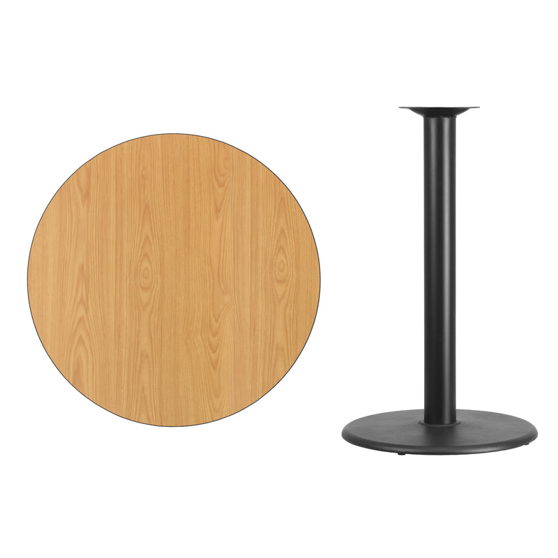 36RD NA Laminate Table-RD Base