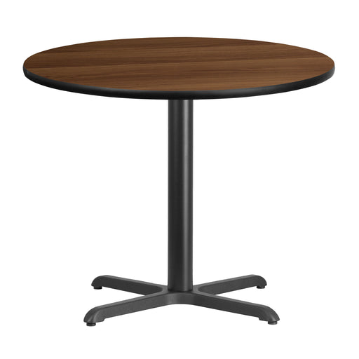 36RD WA Laminate Table-X-Base
