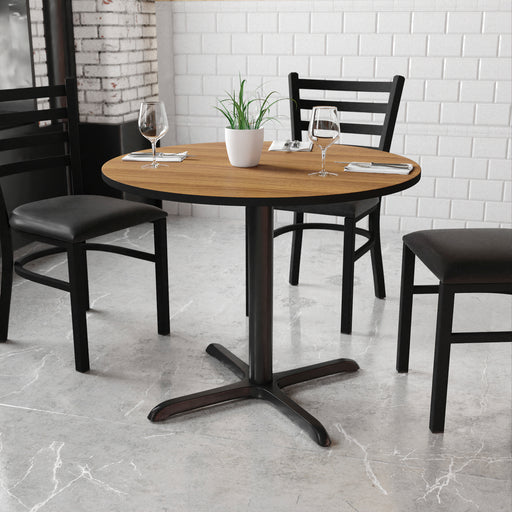 36RD WA Laminate Table-X-Base