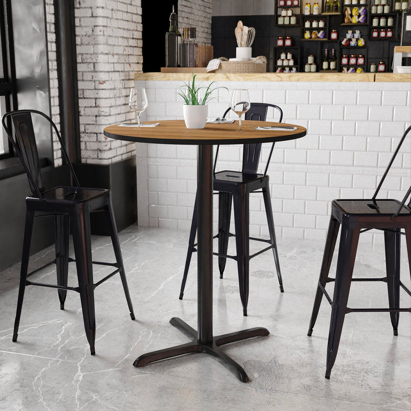 36RD WA Laminate Table-X-Base