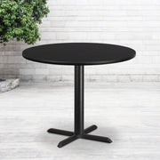 42RD Black Table-33x33 X-Base