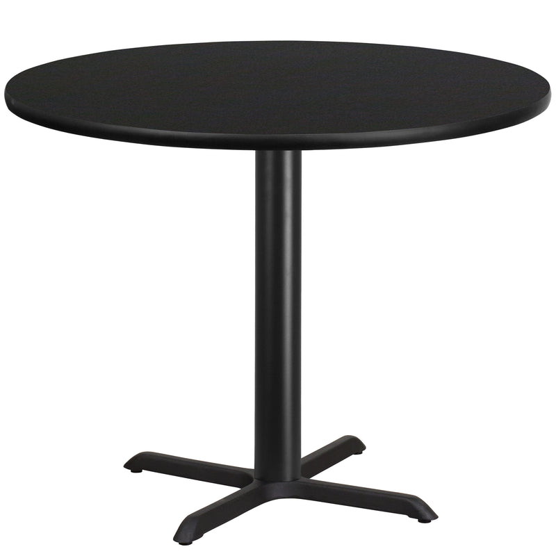 42RD Black Table-33x33 X-Base