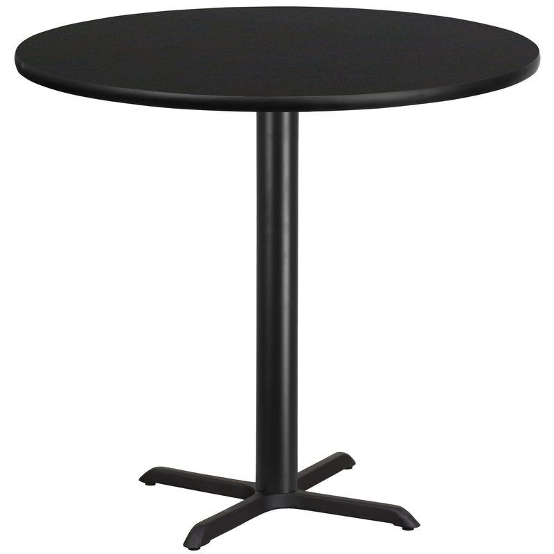 42RD Black Table-33x33 X-Base