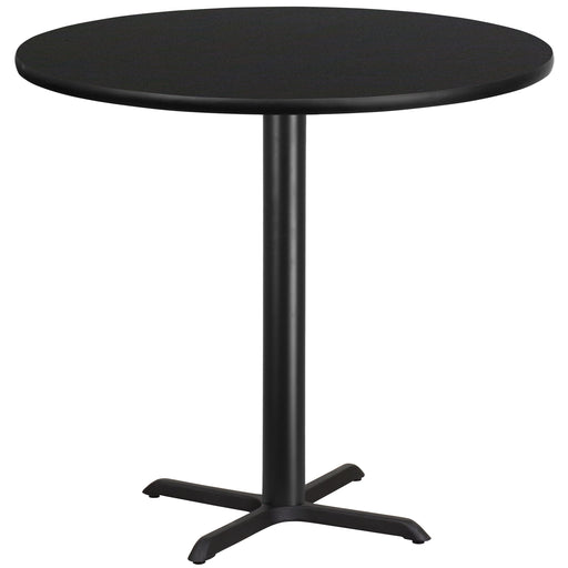 42RD Black Table-33x33 X-Base