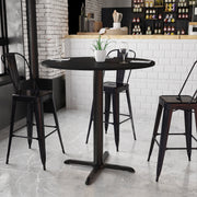42RD Black Table-33x33 X-Base