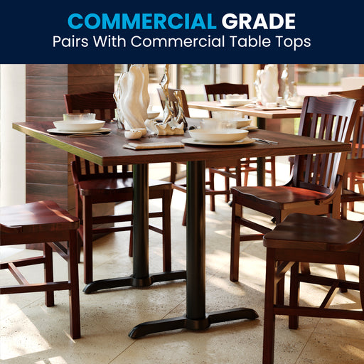 Black 5x22 Table Height T-Base