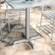 22x22 Silver X-Base w/ Column