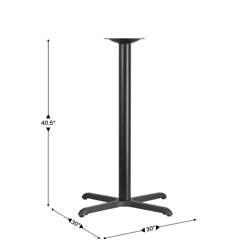 Black 30x30 Bar Height X-Base