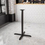 Black 30x30 Bar Height X-Base