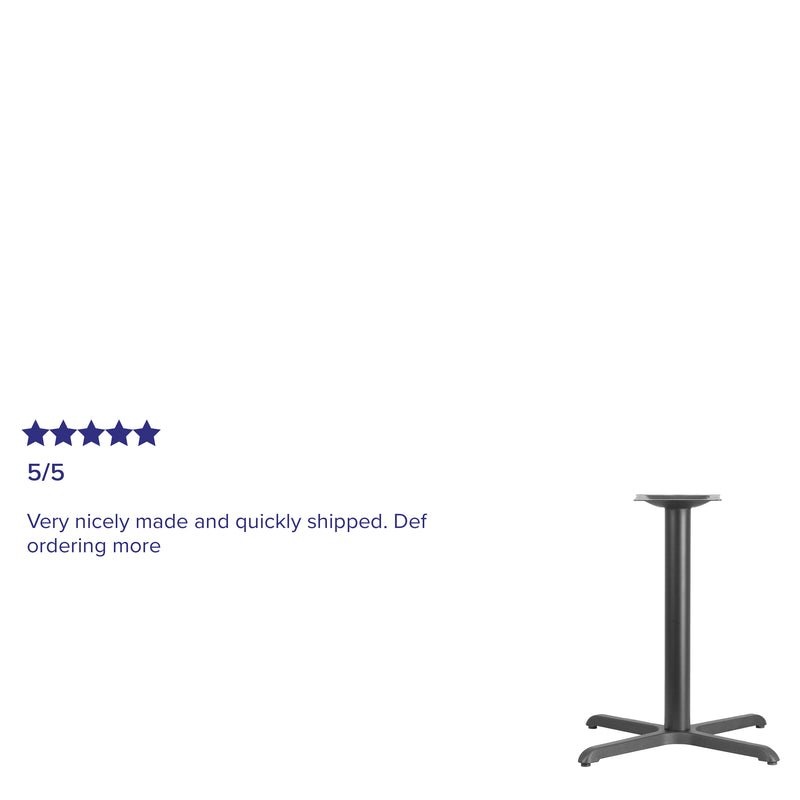 Black 30x30 Table HT X-Base