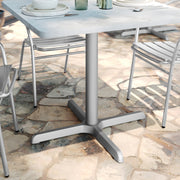 30x30 Silver X-Base w/ Column