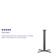 Black 33x33 Bar Height X-Base