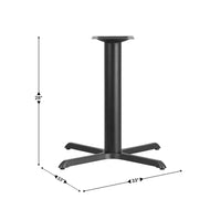 Black 33x33 Table HT X-Base