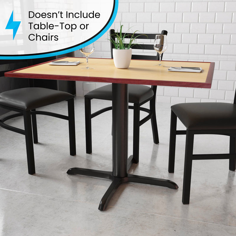 Black 33x33 Table HT X-Base