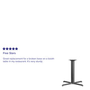 Black 33x33 Table HT X-Base