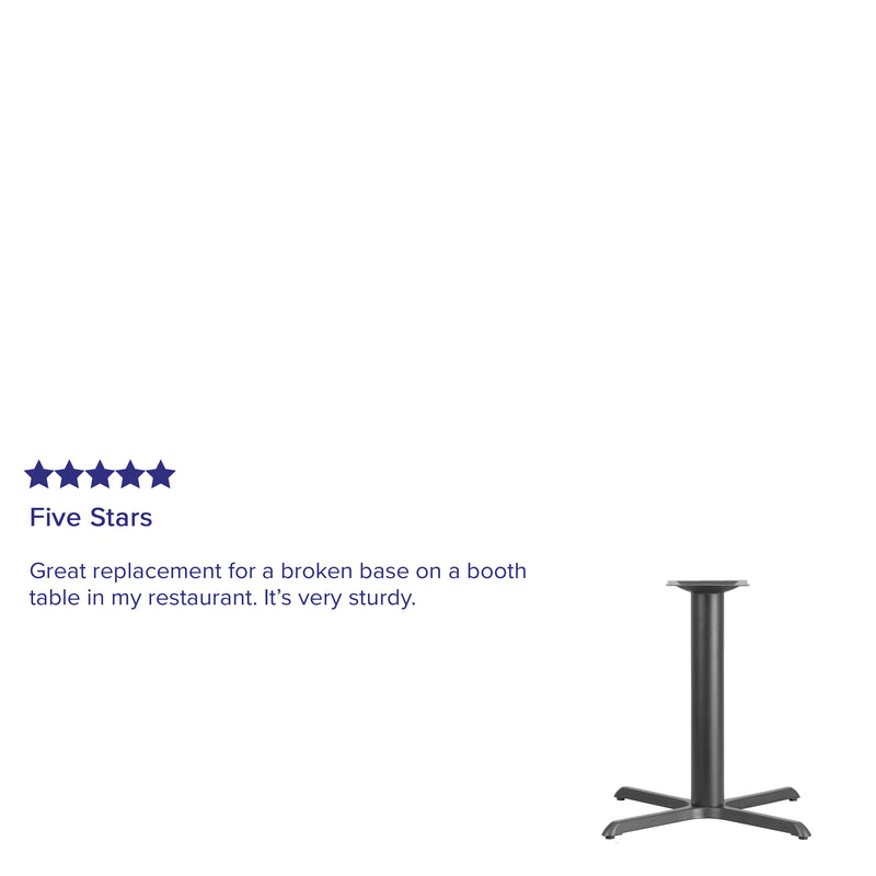 Black 33x33 Table HT X-Base