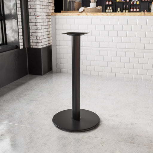 Black 24 RND Bar Height Base