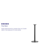 Black 24 RND Bar Height Base