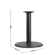 Black 24 RND Table Height Base