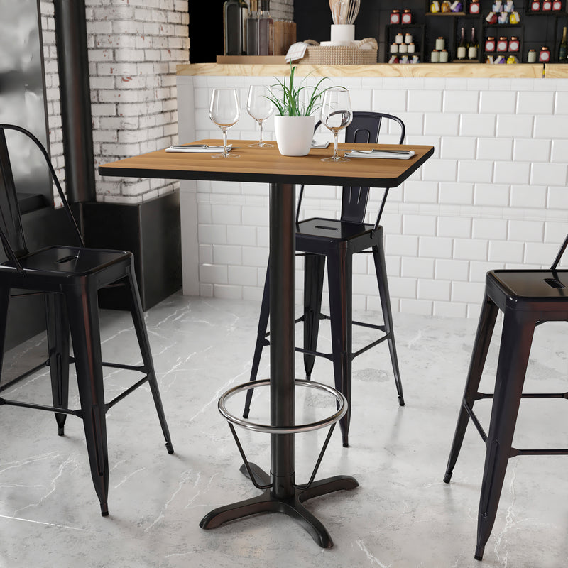30SQ WA Laminate Table-X-Base