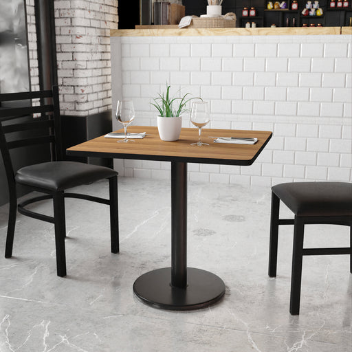 30SQ WA Laminate Table-RD Base