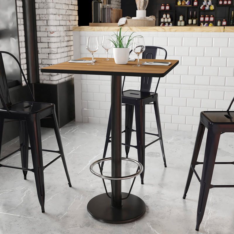 30SQ WA Laminate Table-RD Base
