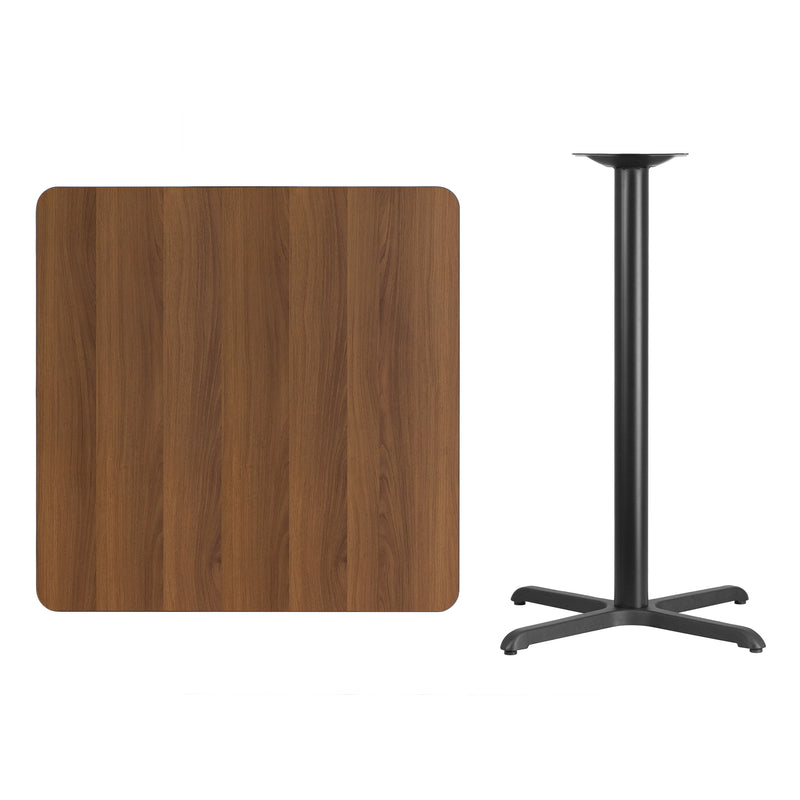 36SQ WA Laminate Table-X-Base