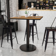36SQ WA Laminate Table-RD Base