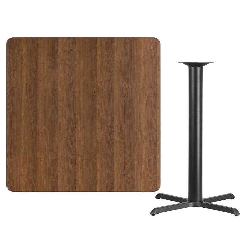 42SQ WA Laminate Table-X-Base