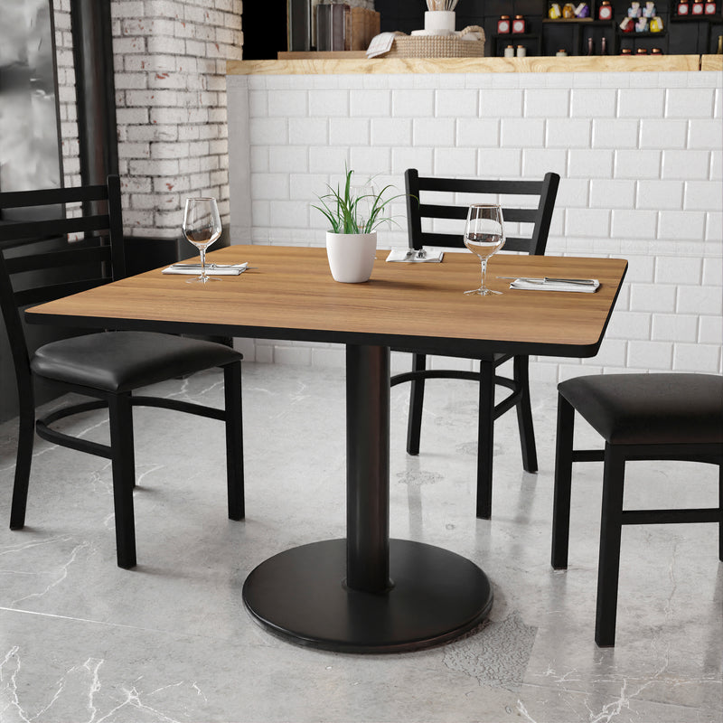 42SQ WA Laminate Table-RD Base