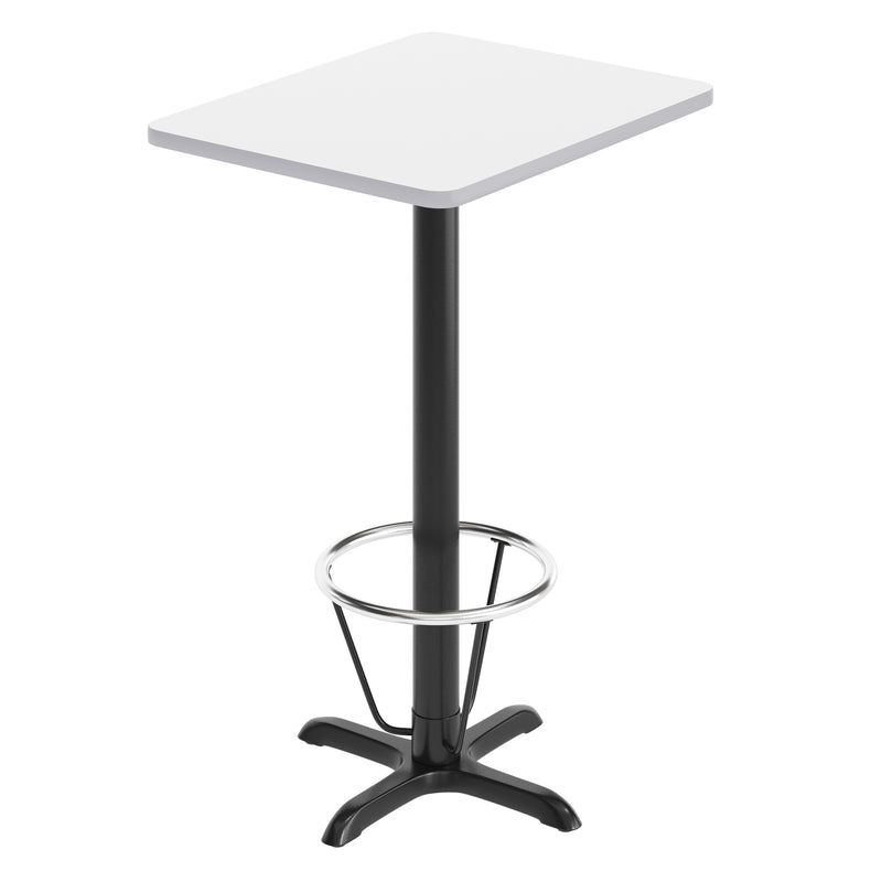 24x30 White Table Top & X Base