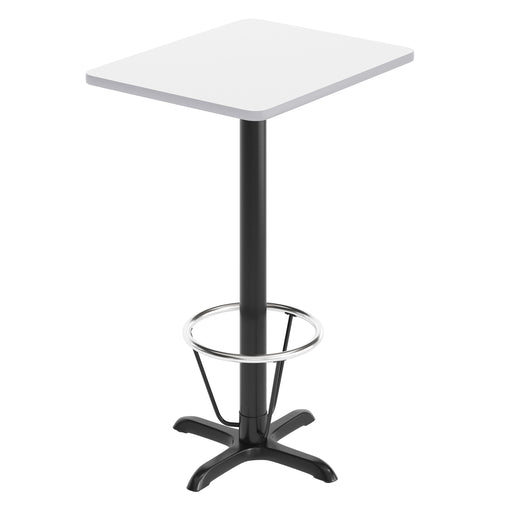 24x30 White Table Top & X Base