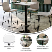 24x30 White Table Top & X Base